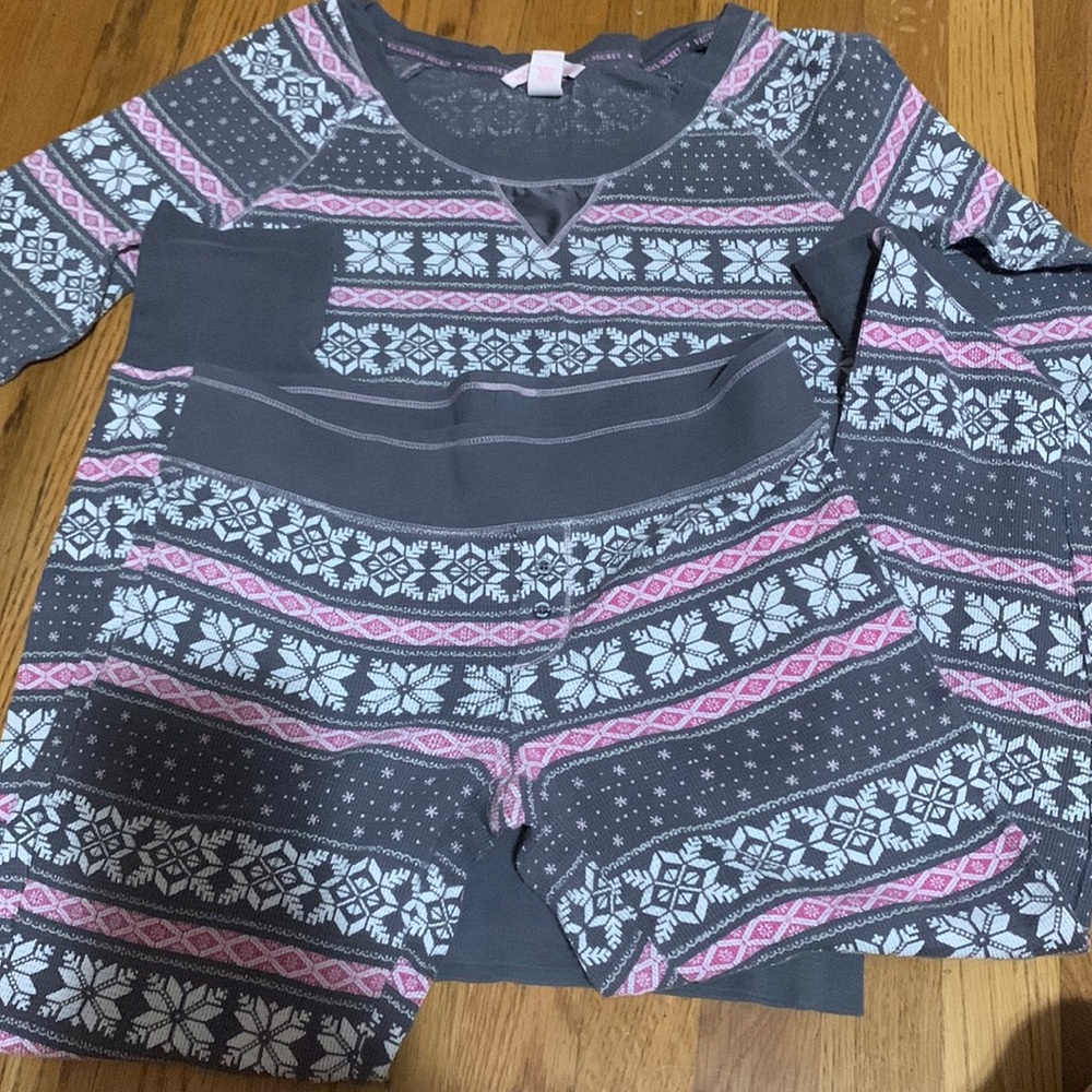 victoria secret christmas pj set